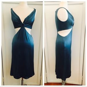 Yigal Azrouel Silk Charmeuse Cutout Gown